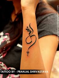 Beautiful Customized Om With Rudraksha Tattoo By Pranjal Shrivastava Skin Machine Tattoo Studio Bhopal Em Tattoo Designs Wrist Tattoos Shiva Tattoo Design