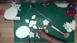 Mimic this pattern on a card by cutting a rectangle of card stock. Spellbinders Poinsettia Flowers Card Making Magic Com Youtube