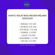 Artinya apabila kita melakukan shalat sunat pada waktu haram, maka bukan pahala. Melaka Hari Ini Waktu Solat Melaka Facebook