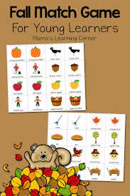 Printable Fall Match Game Fall Lesson Plans Fall Preschool Autumn Activities For Kids