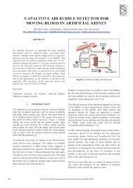 10 question 4a they are removed from the blood in the dialyzer. Pdf Capacitive Air Bubble Detector For Moving Blood In Artificial Kidney