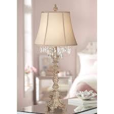 Duval French Crystal Candlestick Table Lamp 6t439 Lamps Plus In 2020 Candlestick Table Table Lamps For Bedroom Table Lamp
