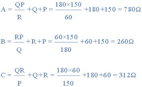 If the heads or tails of three circuit elements are connected together which provide a common point, such connection is called details: Star Delta Transformation And Delta Star Transformation