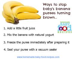 Brown bananas have a higher level of antioxidants than yellow or green, unripe bananas. Baby S Banana Puree Has Turned Brown Is It Safe To Eat The Homemade Baby Food Recipes Blog