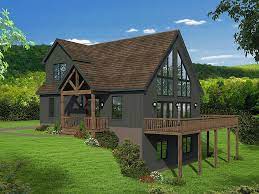 The note that a lakefront house plan can be either a primary or secondary (vacation) residence. Hillside House Plans Hillside Home Floor Plans And Designs