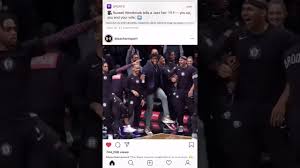 Brooklyn Nets Bench Doing 6ix9ine Stoopidchallenge Dance Youtube