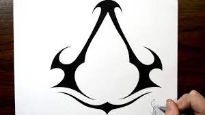 This is simple to do with paper or on a computer program. Drawing Assassins Creed Logo Redesign Youtube
