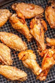 How to fry frozen chicken wings. Air Fryer Chicken Wings Extra Crispy Plated Cravings