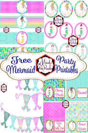 You Can 39 T Miss These Gorgeous And Free Mermaid Birthday Party Printables At Mand Mermaid Party Decorations Mermaid Birthday Party Birthday Party Printables