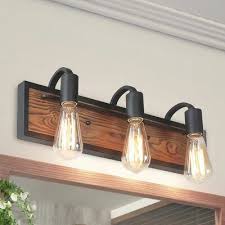 Shop our selection of outdoor ceiling fans to find the best match for your décor that also keeps you cool. Union Rustic Smelser 3 Light Dimmable Black Vanity Light Wayfair In 2020 Rustic Bathroom Lighting Rustic Vanity Lights Rustic Light Fixtures