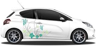 Autoaufkleber Ornament Mit Schmetterlingen Auto Aufkleber Aufkleber Fahrzeugaufkleber