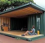 Containers store para cafetería de 8x2 metros atrae al ...