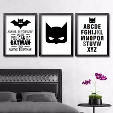 If i had a super power, i would like to run at the speed of light and thus avoid traffic. Cartoon Batman Kid Canvas Prints Superhero Boys Room Home Decor Wall Art Poster Home Decor Garden Poster