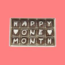 Monthiversary Gift For Husband Gift One Month Anniversary Gift Etsy In 2020 One Month Anniversary Boyfriend Anniversary Gifts Happy One Month