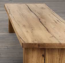 This table is high, giving a lot of extra space or space underneath to put different things. Reclaimed Russian Oak Plank Coffee Table Reclaimed Wood Coffee Table Coffee Table Wood Oak Planks