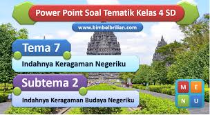 Judul penelitian dan tahun terbit (10 tahun terakhir): Power Point Ppt Soal Tema 7 Kelas 4 Sd Subtema 2 Indahnya Keragaman Budaya Negeriku Bimbel Brilian