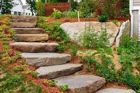 Tie string to the outside edge stake and thread down to the bottom to keep everything lined up. How To Build Natural Stone Steps Like The Pros Do It Worst Room