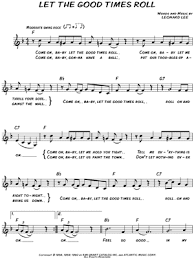 Shirley Lee Let The Good Times Roll Sheet Music Leadsheet In F Major Download Print Sku Mn0112903