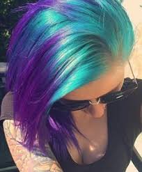 Silver Teal Purple Short Hair Google Search Turquoise Hair