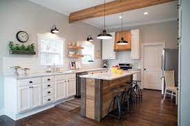 Discover how joanna gaines designed her kitchen cabinets with raw wood and brass hardware to bring texture and simplicity into her space. Question And Answer With Fixer Upper Carpenter Clint Harp Diy Network Blog Made Remade Diy