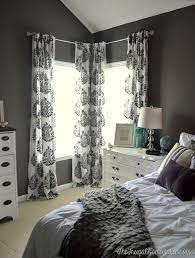Stenciled Curtains In The Master Bedroom Master Bedroom Curtains Stenciled Curtains Home Decor Bedroom