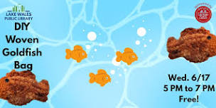 DIY Woven Goldfish Bag