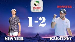 Once again very impressive, the russian went trough a huge battle of 3 hours 25 minutes and 3 sets. Reaction Atp Dubai Aslan Karatsev Vs Jannik Sinner 2 1 Karatsev Mostruoso Youtube