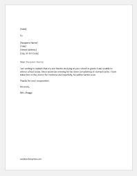 10 Excuse Letters For Being Absent In School For Various Reasons Word Excel Templates In 2021 Absent From School Letter To Teacher Teacher Letter Of Recommendation