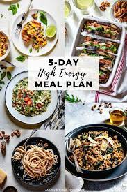 5-Day High-Energy Meal Plan - Mom's Kitchen Handbook