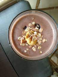 Dark Chocolate Protein Smoothie Tera S Whey Protein Powder Dark Chocolate Banana Almond Milk Chocolate Protein Smoothie Banana Smoothie Smoothie Recipes