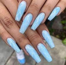 30 Stunning Coffin Nail Designs For 2021 The Glossychic In 2021 Coffin Nails Designs Acrylic Nails Coffin Pink Lightning Nails