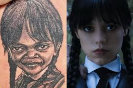 With The Addams Family spinoff show "Wednesday" being such a hit, then it's  only reasonable to think people would start getting tattoos, or doing viral  TikTok dance duets. However.... We'd like to