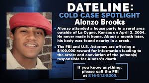 Family Continues To Seek Answers As Fbi Us Attorney Announce 100 000 Reward In Murder Of Alonzo Brooks Who Was Found Dead In Rural Kansas After Attending A Party In 2004