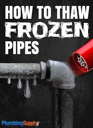 How to fix or thawing frozen water supply pipe lines in a wall or outside underground; How To Thaw Frozen Pipes