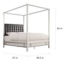 Check spelling or type a new query. Solivita Full Size Canopy Chrome Metal Poster Bed By Inspire Q Bold On Sale Overstock 9378477