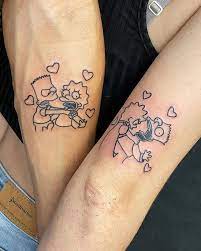 Simpsons siblings tattoo