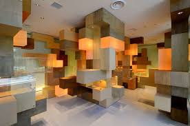 Cubic Labyrinth Interiors Minecraft Interior Design Shop Window Design Cube Design