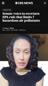 Senate votes to overturn EPA rule that limits 7 hazardous air pollutants