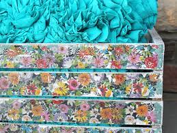 How To Decoupage Napkins Onto Wood Decoupage Diy Diy Wooden Crate Decoupage Furniture