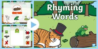 Examples of rhyming words for kids. First Rhyming Words Powerpoint Primary Teaching Resources