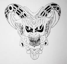 Mascara De Carnaval Dominicano Diablo Cojuelo Dominican Carnival Mask Diablo Cojuelo Flag Coloring Pages Coloring Pages Flag Colors