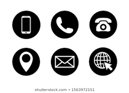 Contact Icon Set Circles Phone Mobile Stock Vector Royalty Free 1563972151 Icon Set Vector Hipster Logo