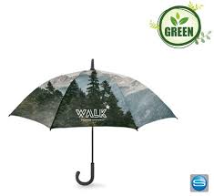 Nachhaltiger Automatikschirm Mit Allover Druck Schirm Regenschirm Fiberglas