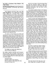 The color purple is a novel by alice walker that was first published in 1982. The Gift Of Loneliness Alice Walker S The Color Purple Pages 1 6 Flip Pdf Download Fliphtml5