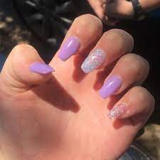 You can achieve multiple manicures with this powder. Pin By L Lander On Nails Purple Acrylic Nails Acrylic Nails Coffin Short Acrylic Nails Coffin Glitter