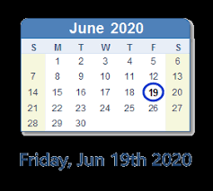 Updated june 19, 2020 5:41 pm. June 19 2020 Date In History News Top Tweets Social Media Day Info