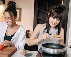 Image of person cooking in a kitchen