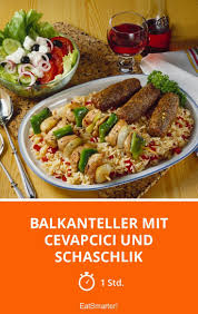 Balkanteller Mit Cevapcici Und Schaschlik Rezept Rezept Cevapcici Rezepte Gefullte Paprikaschoten
