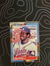 As you can see, it will take them being professionally graded in gem mint condition to be worth much and that's not easy considering how easily those colored borders will show wear and tear. Mavin Ken Griffey Atlanta Braves 202 1988 Donruss Baseball Card