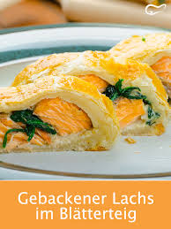 Gebackener Lachs Im Blatterteig Rezept Rezept Lachs Im Blatterteig Rezepte Gebackener Lachs